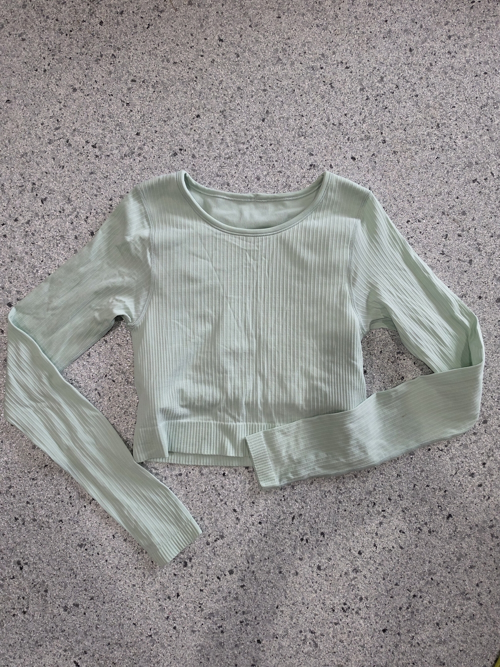 Lululemon Ebb to Street Long Sleeve Shirt Mint Green Size 4